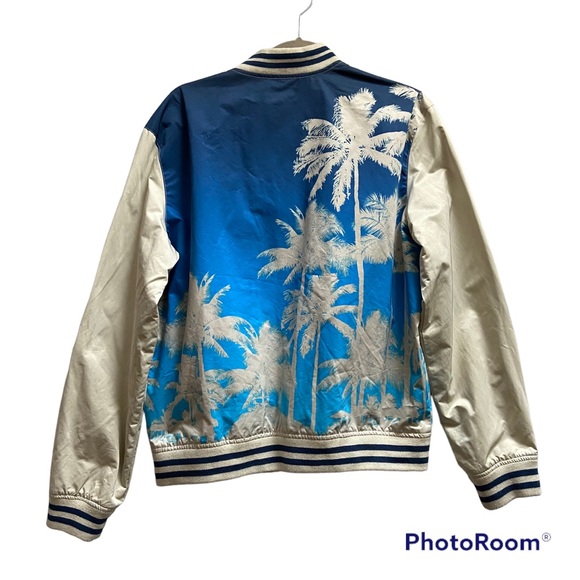 American Eagle palm tree varsity jacket men Size Medium - Picture 2 of 12